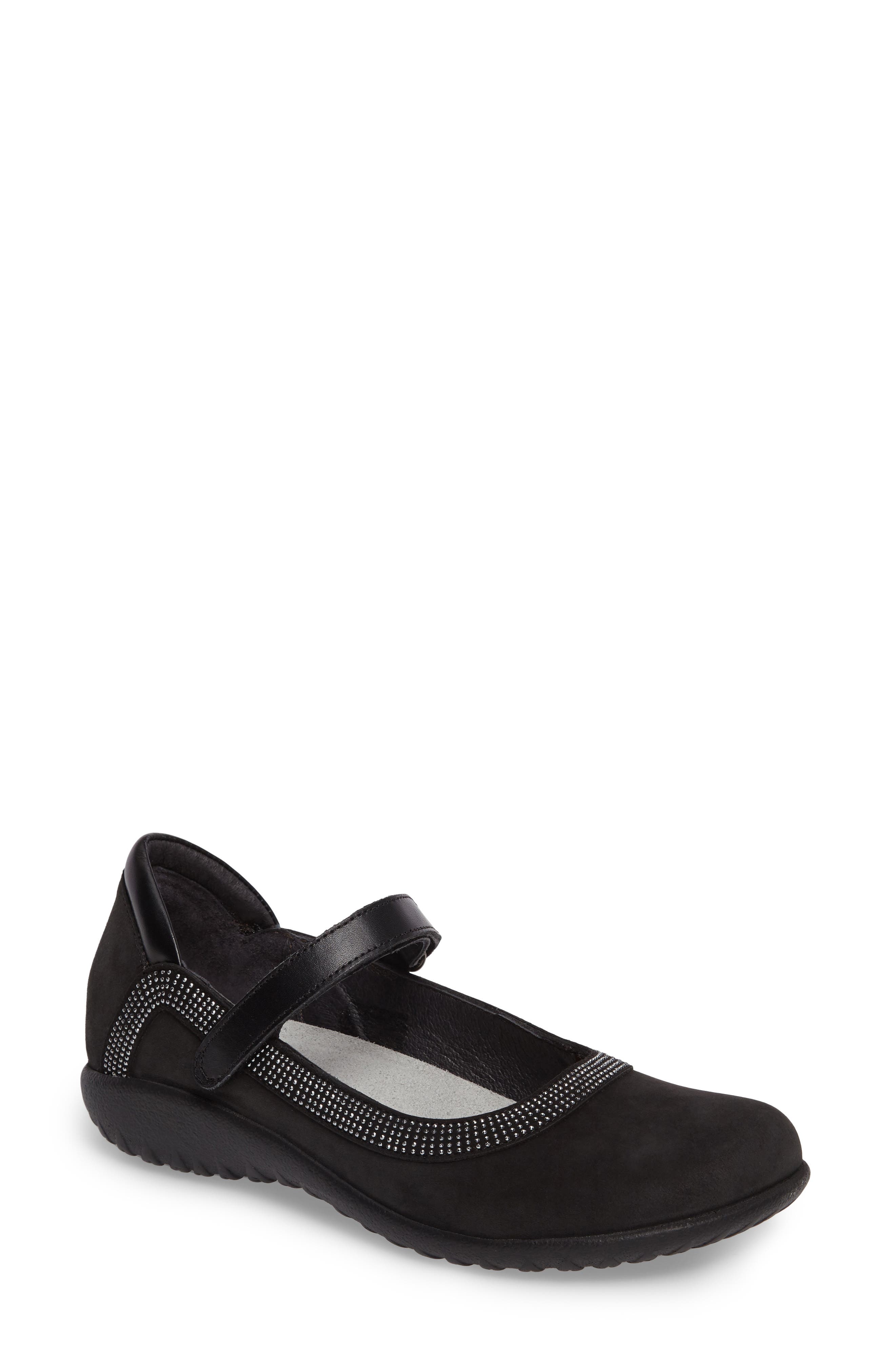 Naot Tahi Mary Jane Flat, Black