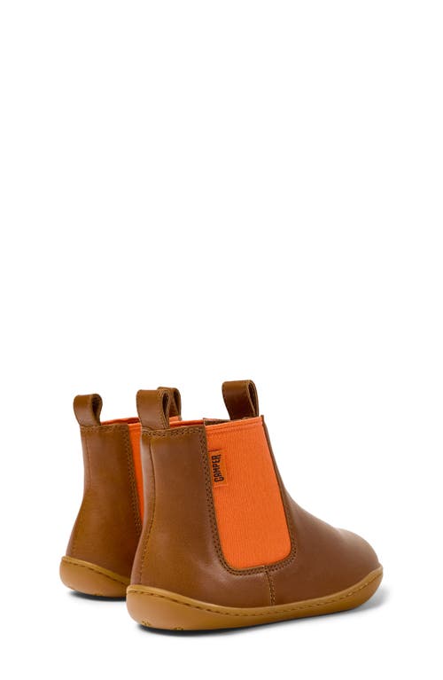 Shop Camper Kids' Peu Cami Chelsea Boot In Medium Brown