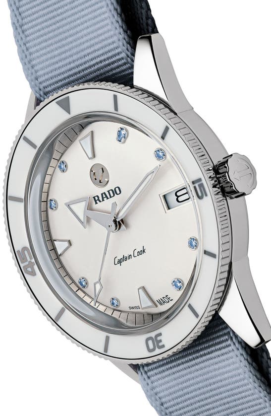 Rado Captain Cook Interchangeable Strap Watch, 37mm In Blue