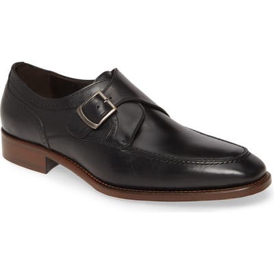 Johnston & Murphy Cormac Monk Strap Shoe, Black