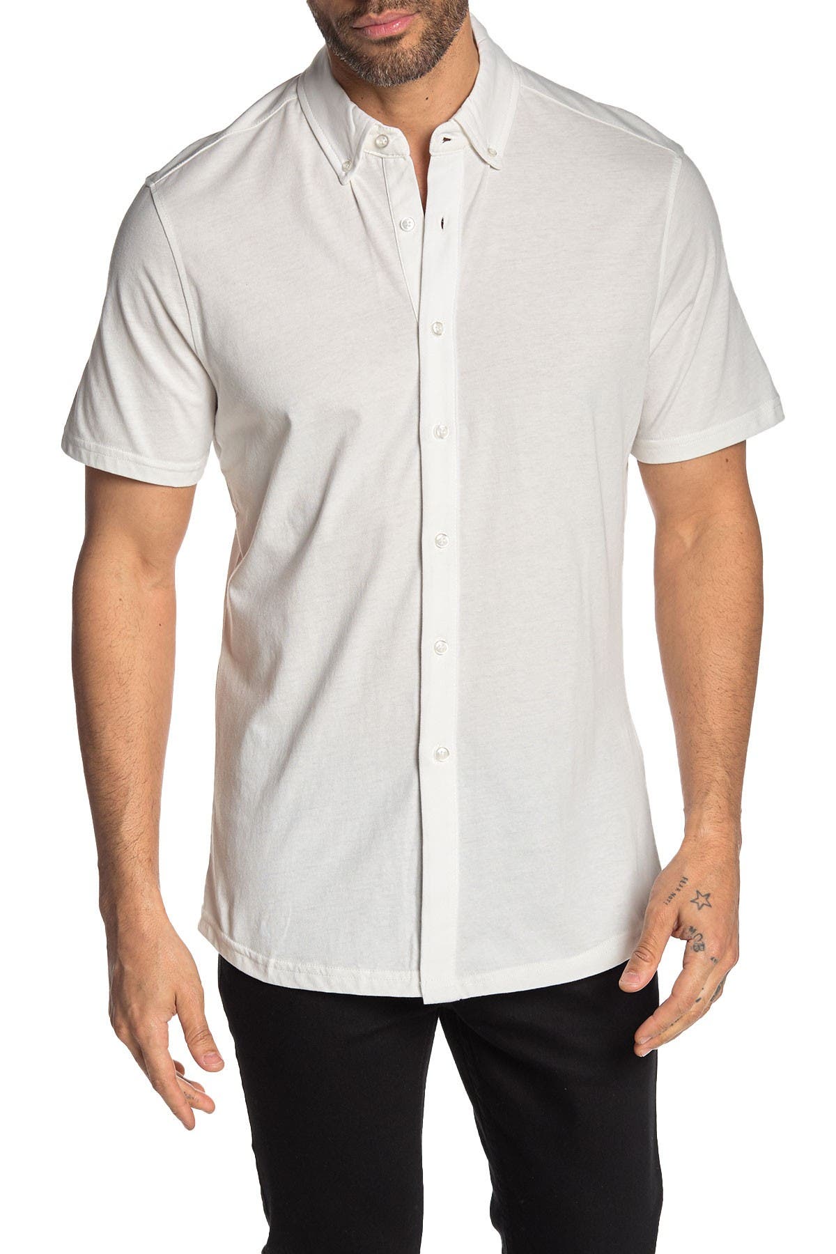 Report Collection | Short Sleeve Knit Slim Fit Shirt | Nordstrom Rack