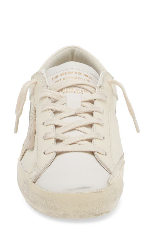 Shop Golden Goose Super-star Low Top Sneaker In Milk/gold