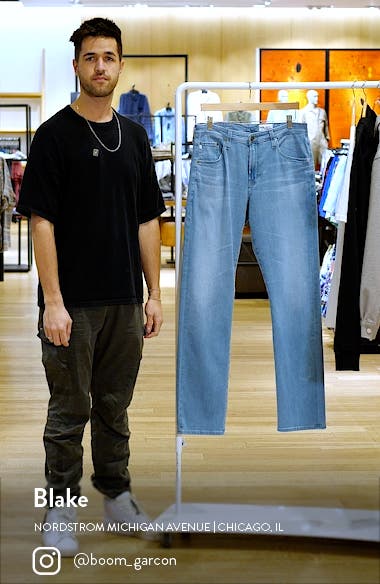 malm Ferie Moske AG Graduate Cloud Soft Denim™ Slim Straight Leg Jeans | Nordstrom