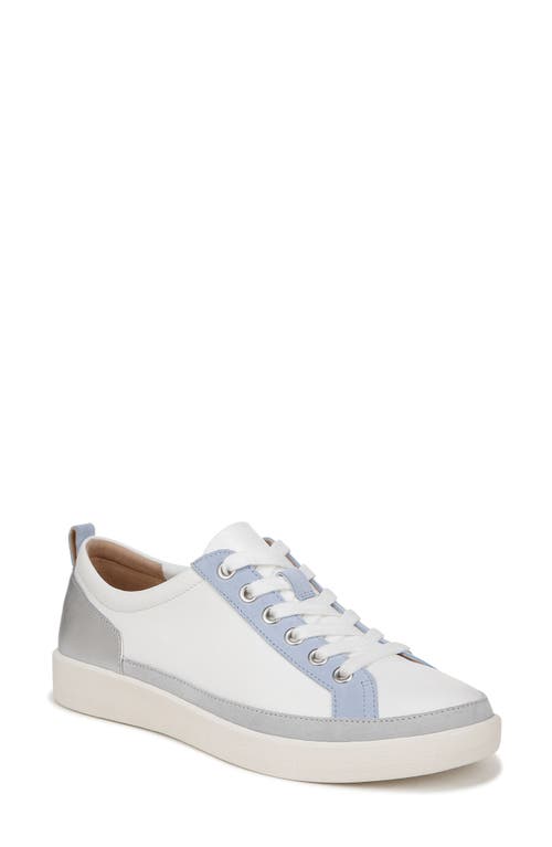 Winny Low Top Sneaker in White/Silver