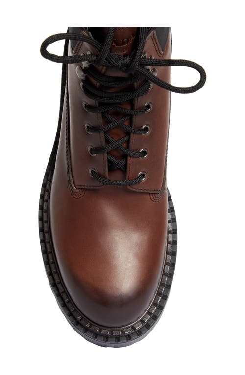 Shop Prada Combat Boot In Ebano