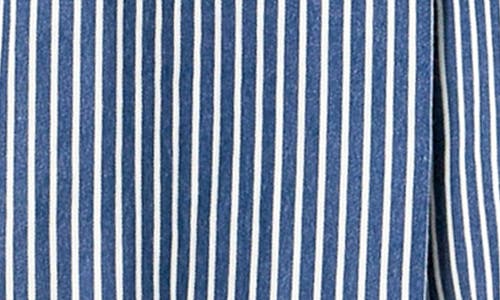ENGLISH FACTORY ENGLISH FACTORY STRIPE LONG SLEEVE MIDI SHIRTDRESS