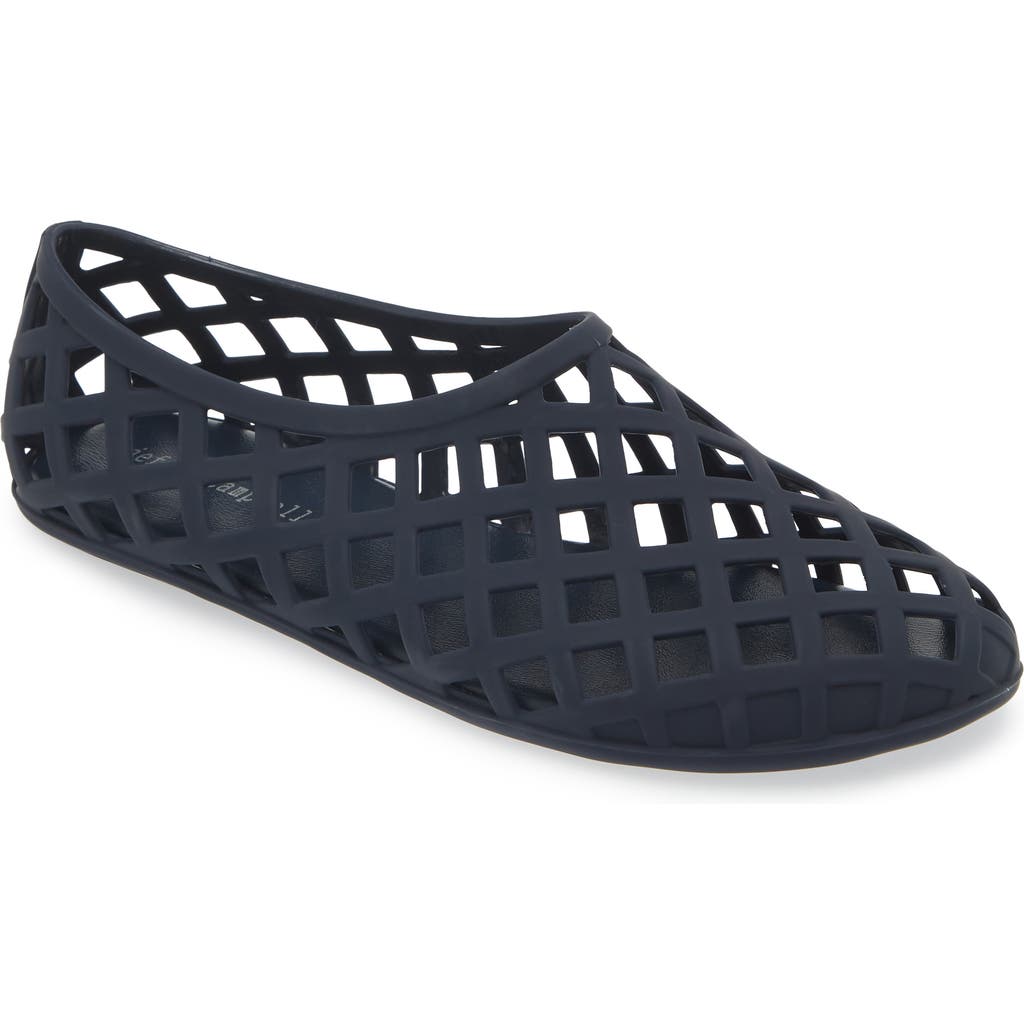 Jeffrey Campbell Jellz Slip-on In Navy Matte