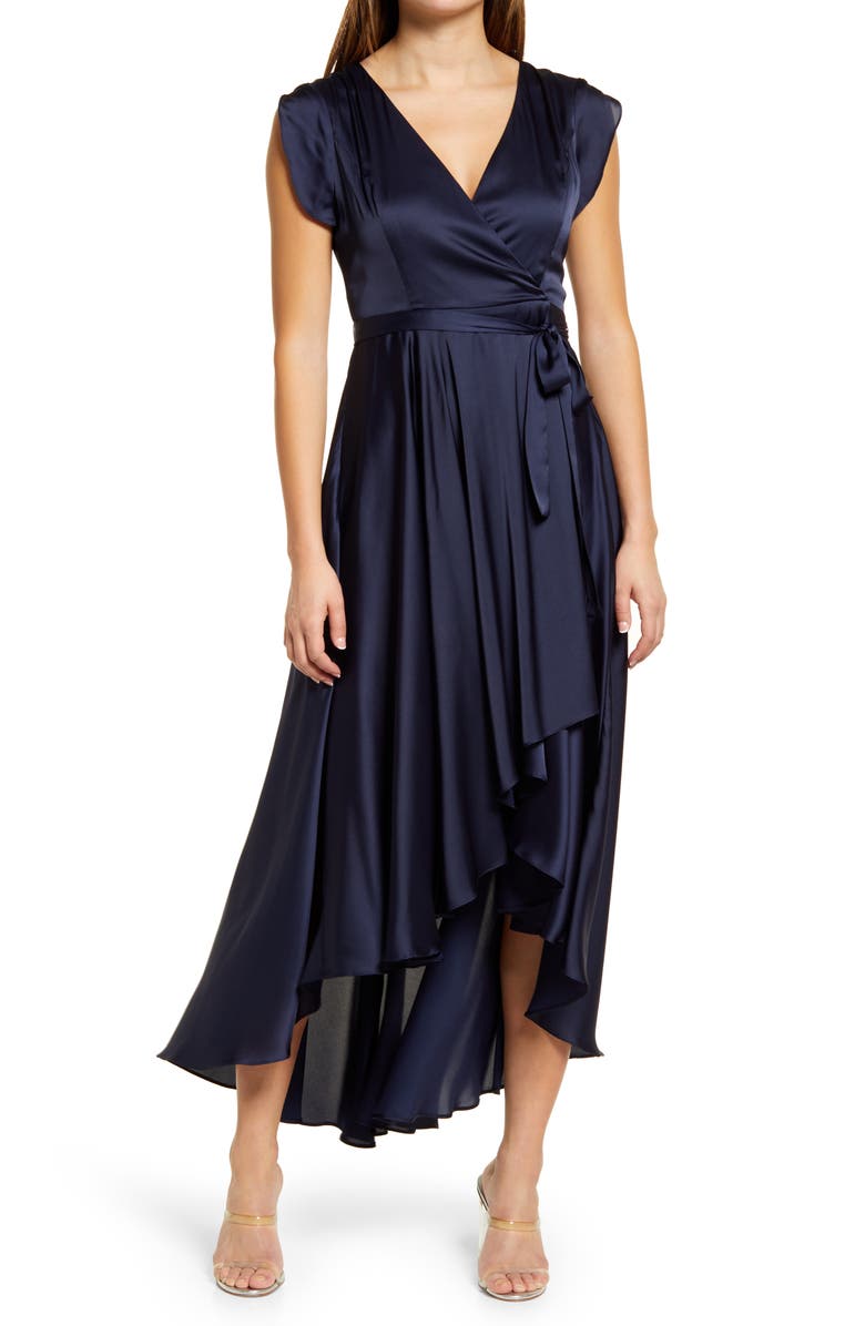 Lulus Fallen For You Satin High/Low Dress | Nordstrom