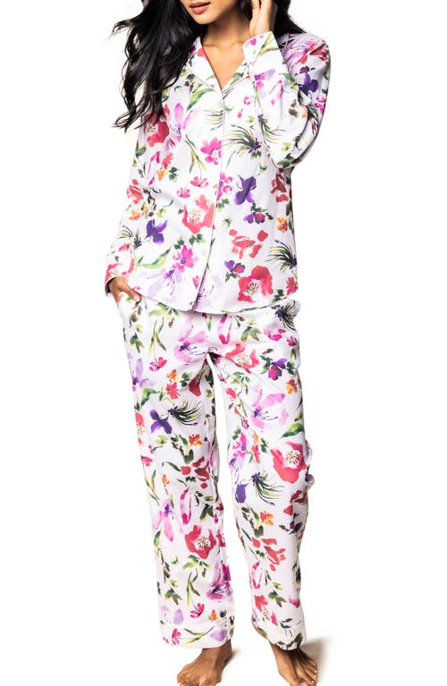 Petite Plume Gardens of Giverny Floral Pajamas White at Nordstrom,