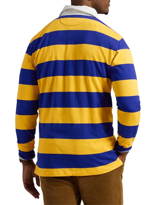 Shop Polo Ralph Lauren Big & Tall Iconic Rugby Shirt In Art Ylw/clsc Azure