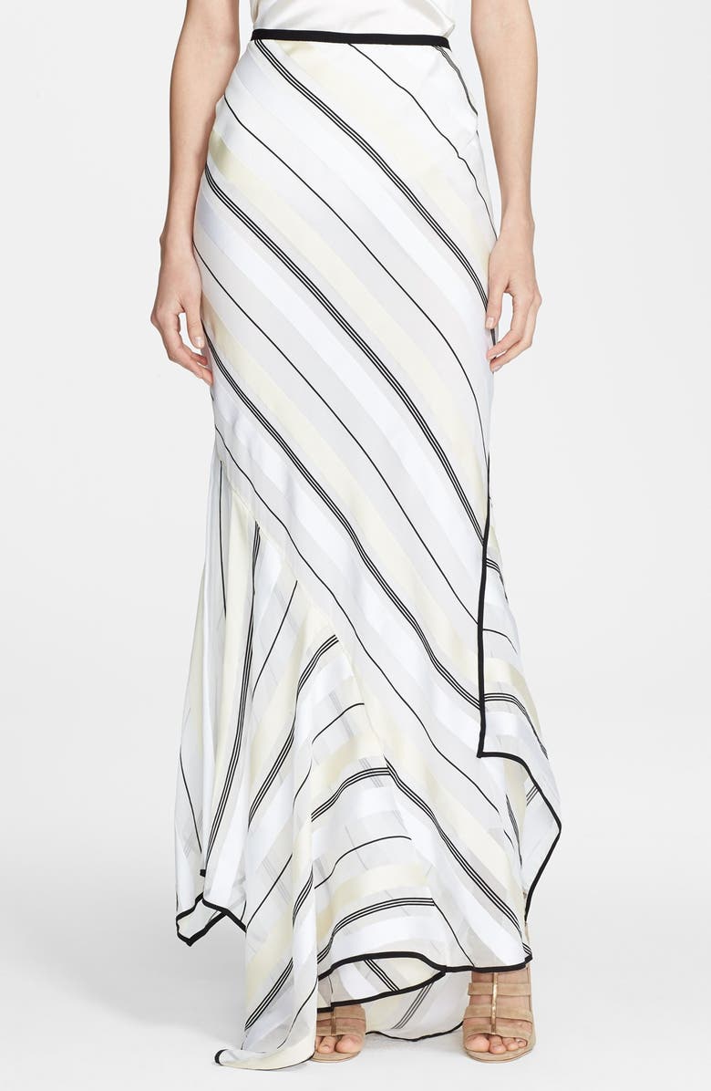 Erdem Stripe Asymmetrical Voile Skirt | Nordstrom