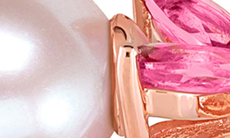 Delmar Topaz, Amethyst & Cultured Pearl Drop Earrings In Multi