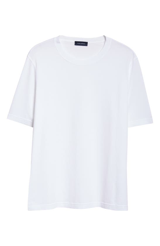 Shop Thom Sweeney Classic Cotton T-shirt In White