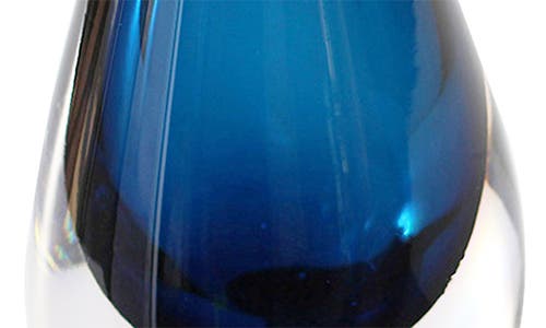 Cloudnola Drop Glass Vase In Cobalt
