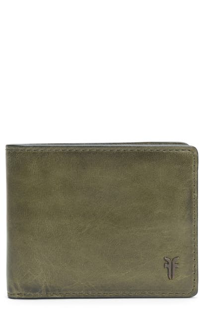 Click to view more detailed imagery on our partner's website Frye Austin Id Slim Leather Billfold In Pine