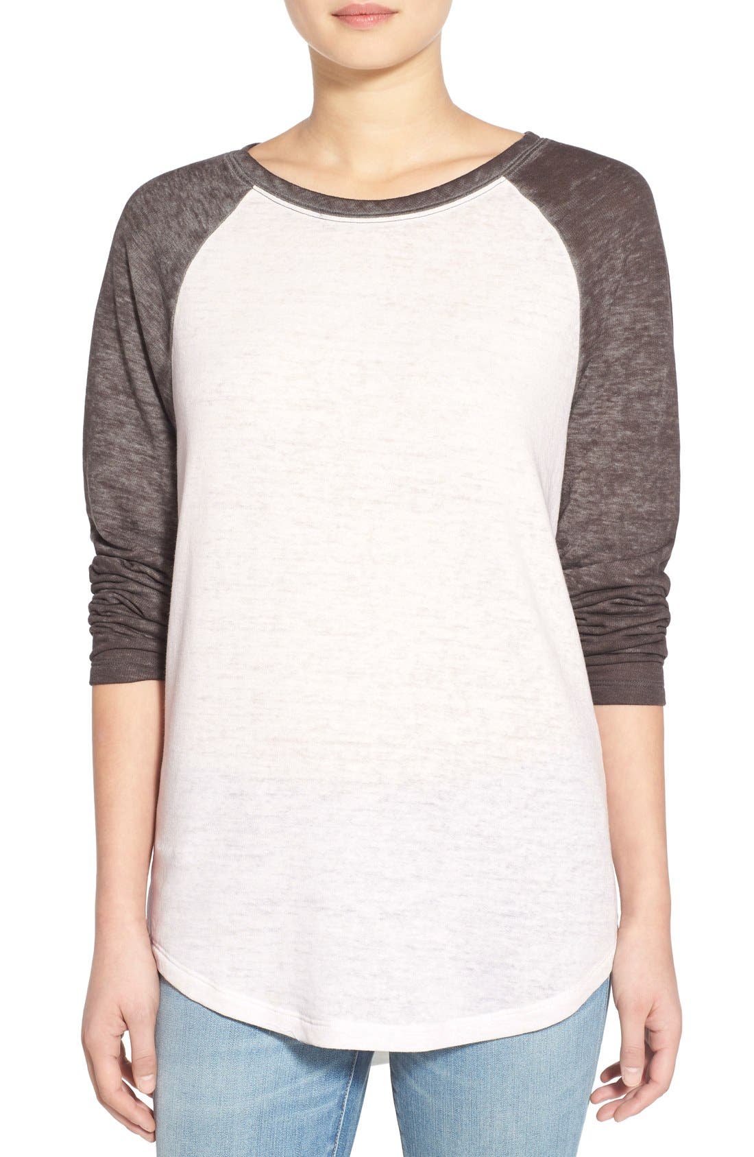 Treasure&Bond Burnout Baseball Tee Nordstrom