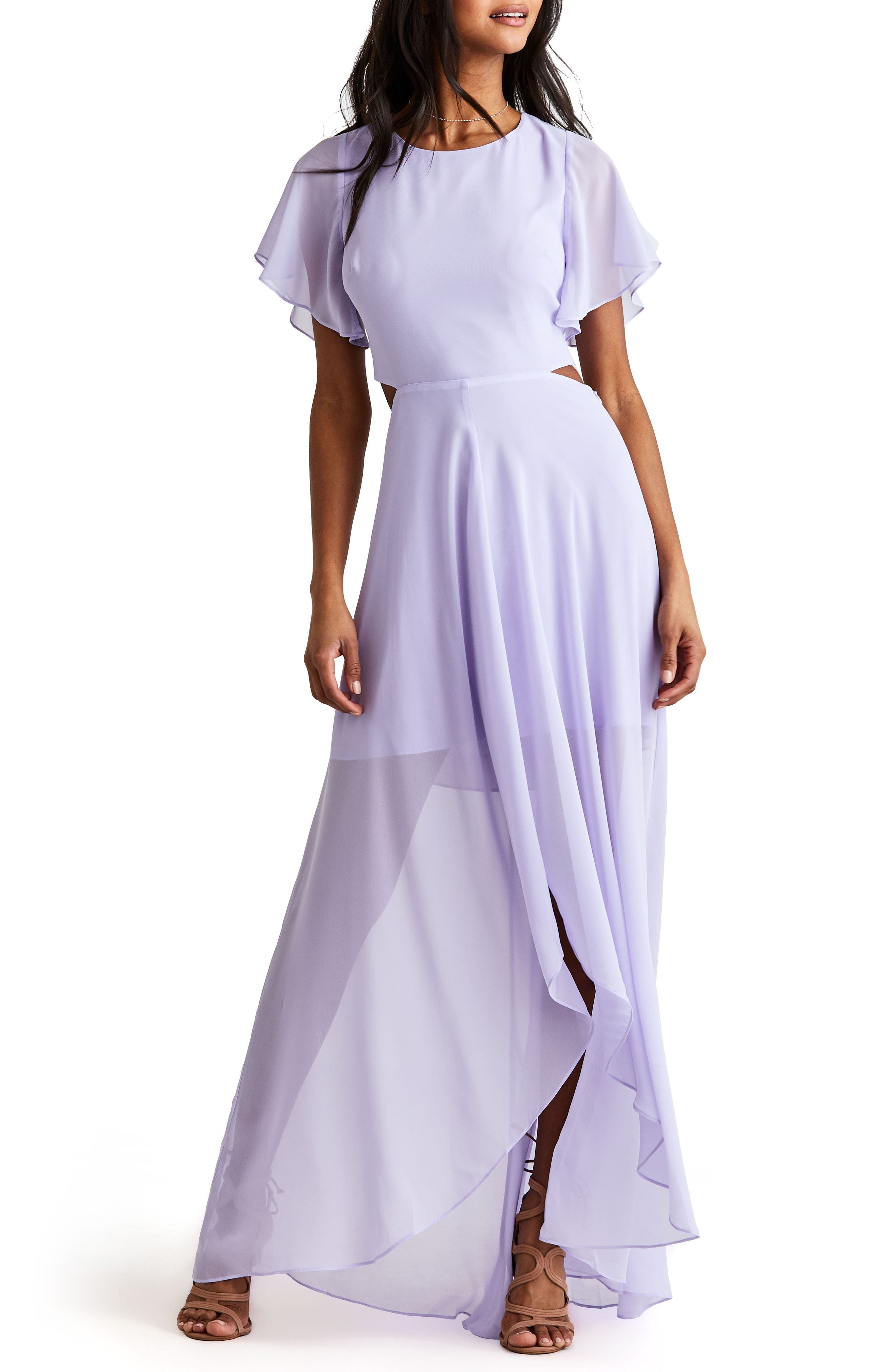 Ali & Jay Cutout Maxi Dress, Purple