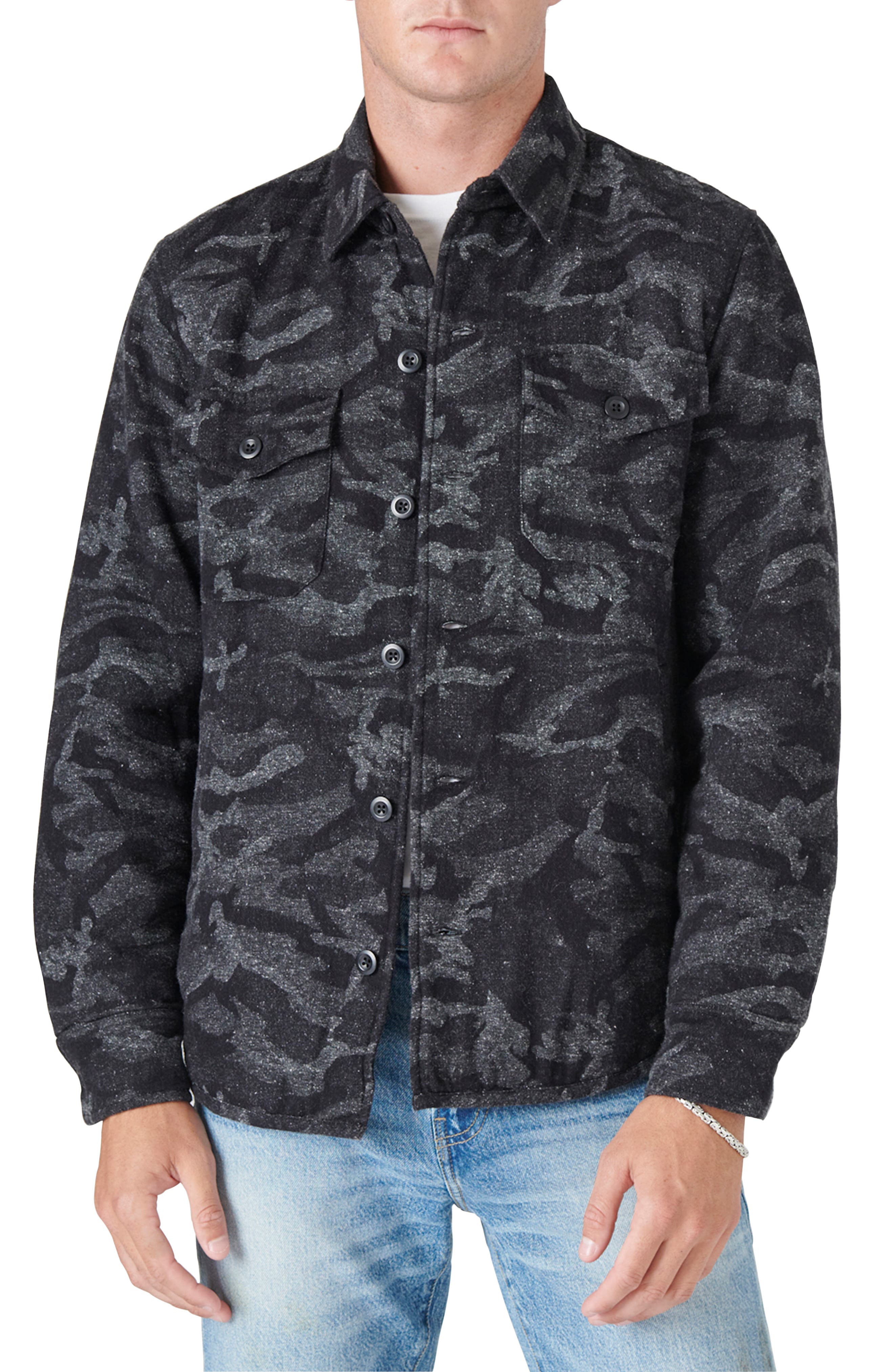 Lucky Brand Camo Shirt Jacket In Camo 
