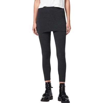 Allsaints Raffi Skirted Leggings, Grey
