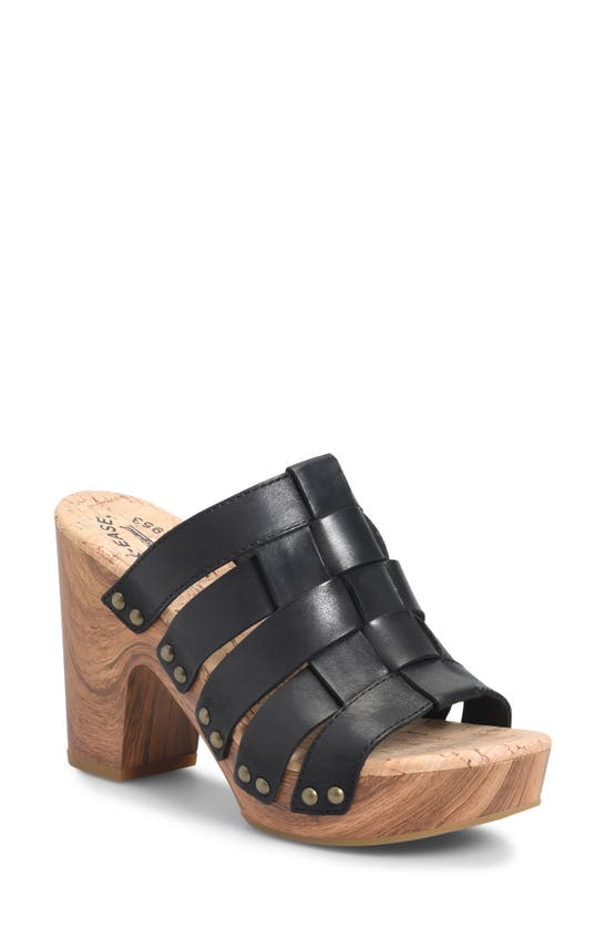 Shop Kork-ease Devan Platform Sandal In Black