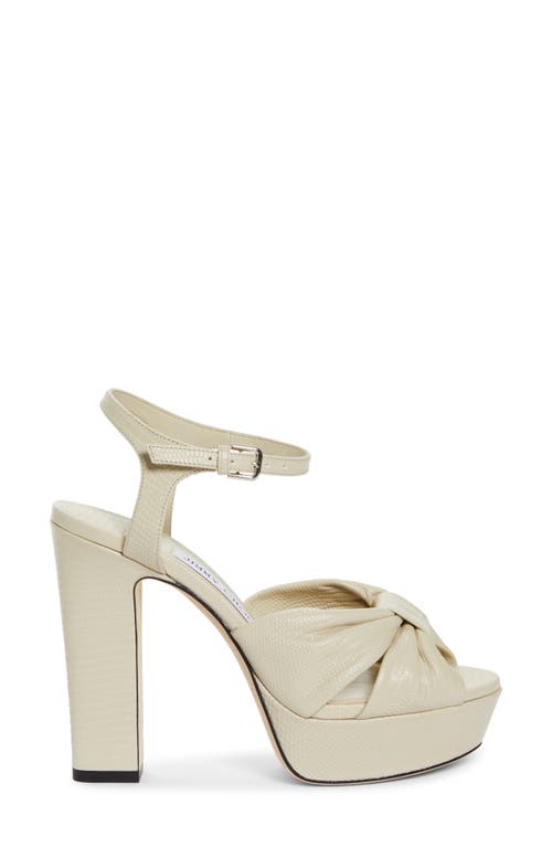 Shop Jimmy Choo Heloise Platform Sandal In Bamboo