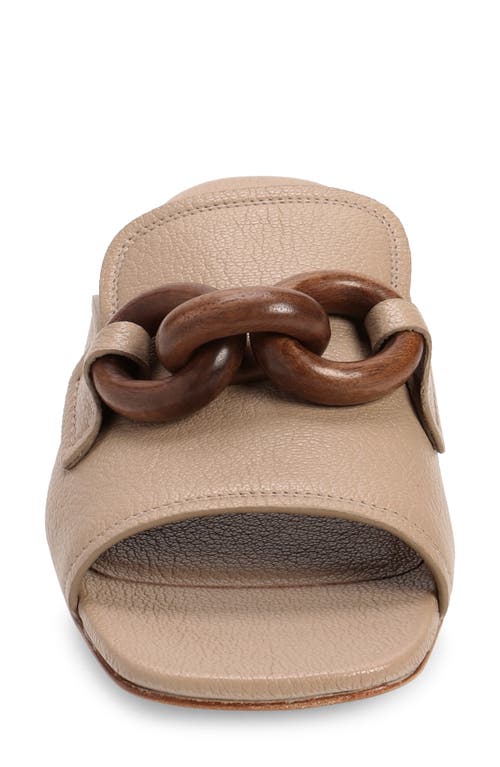 Pedro Garcia Enna Slide Sandal In Taupe Petitgrain
