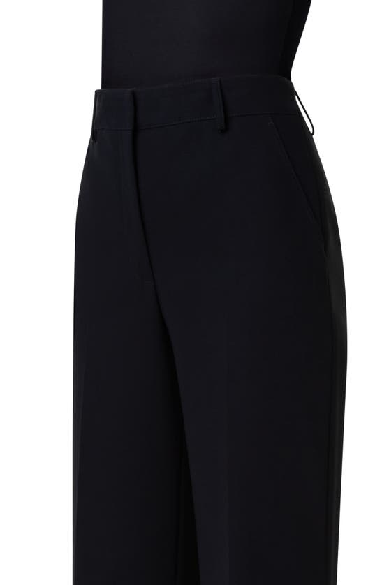 Shop Akris Flora Cotton Twill Crop Pants In Black