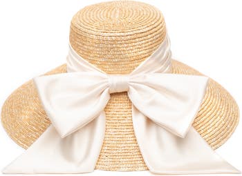 Eugenia Kim Mirabel Bow Straw Sun Hat | Nordstrom