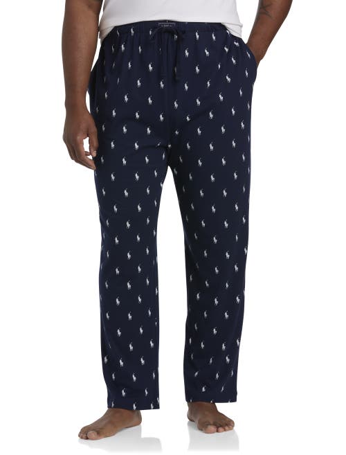 Polo Ralph Lauren Classic Knit Sleep Pants In Crew Navy