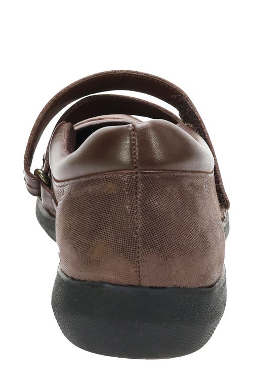 David Tate Wide Width Geena Mary Jane Slipon In Brown Combo