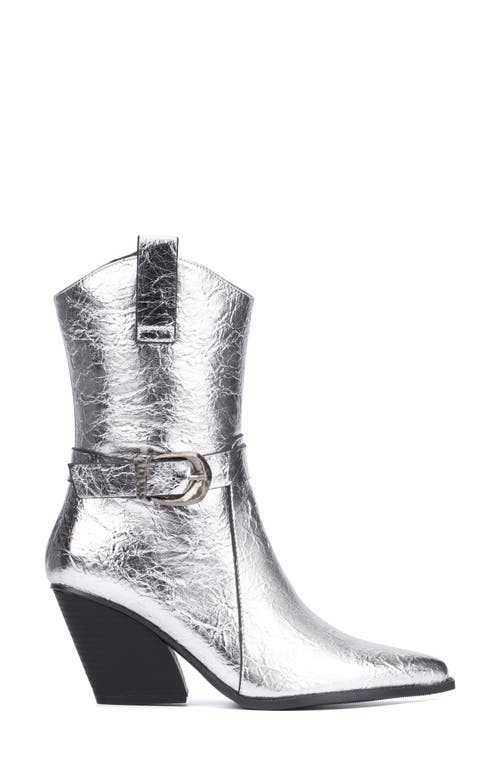New York And Company Wesley Western Boot In Silver