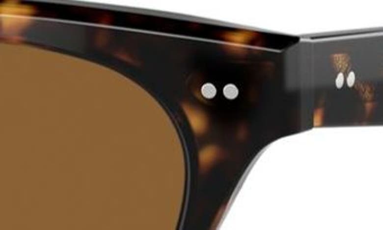 Oliver Peoples Avelin 52mm Butterfly Sunglasses In Shiny Black