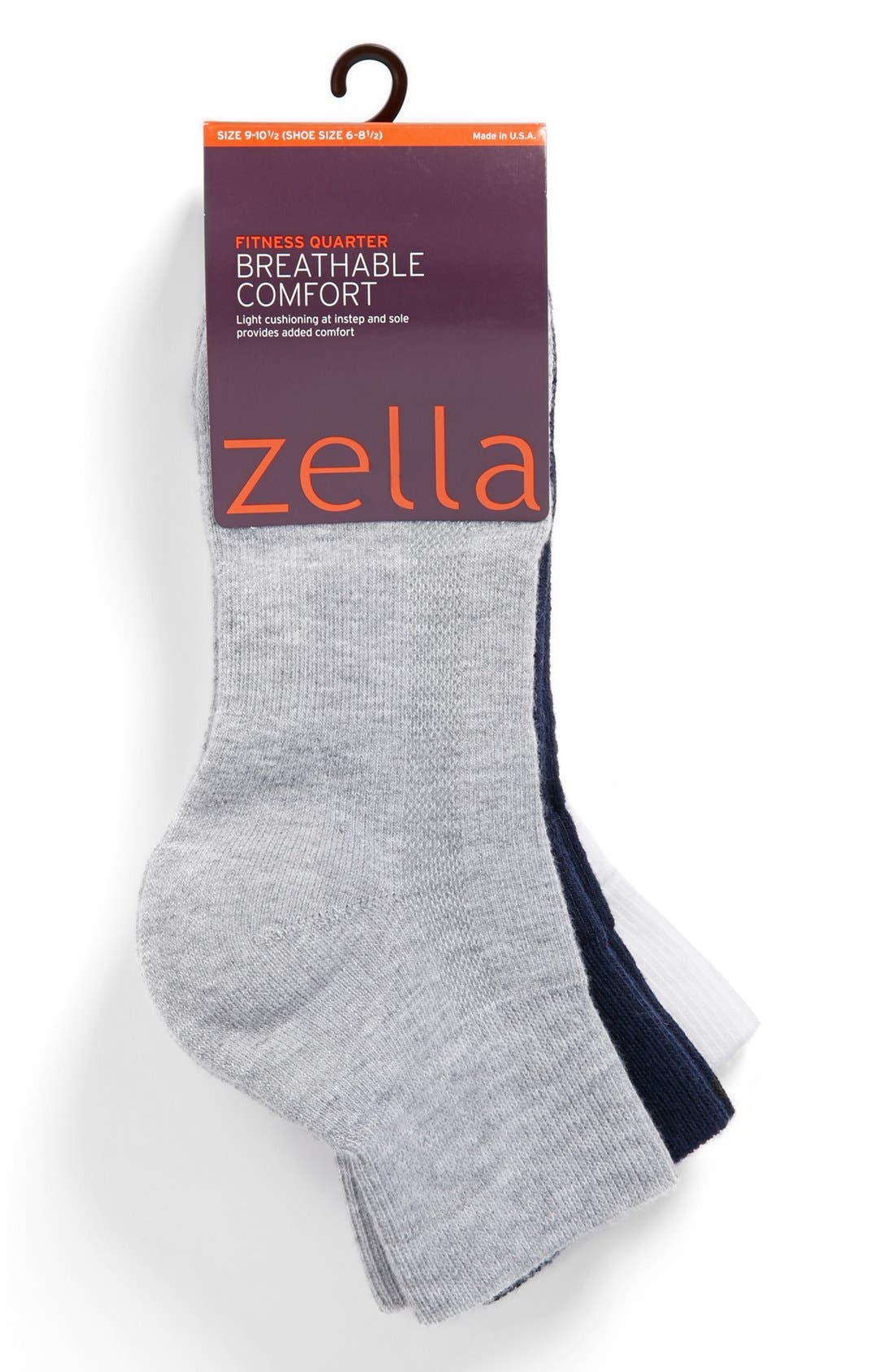 Zella Quarter Socks (3Pack) Nordstrom