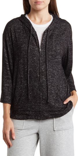 Lululemon Athletica Stripes Gray Zip Up Hoodie Size 4 - 58% off