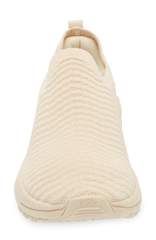 Apl Athletic Propulsion Labs Athletic Propulsion Labs Techloom Traveler Herringbone-knit Sneakers In Parchment/ivory