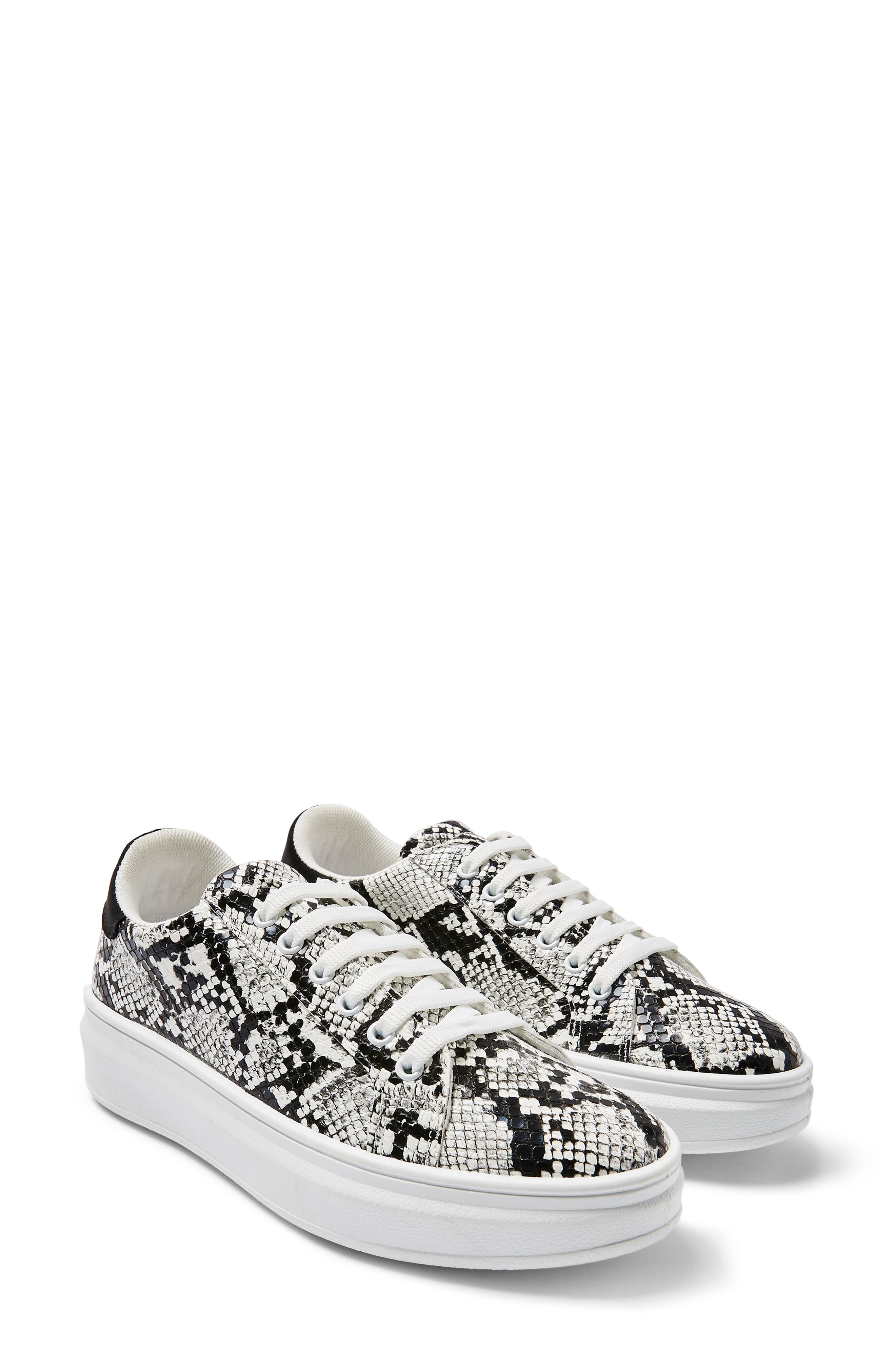 Cuba Snake Embossed Platform Sneaker 