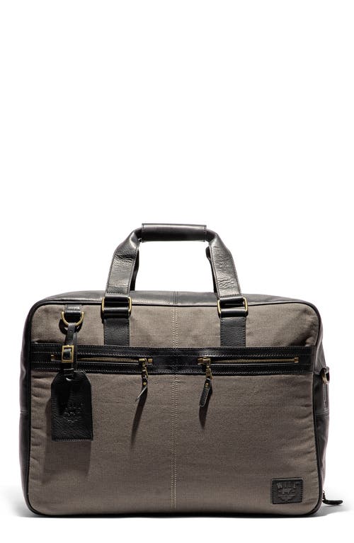 Will Leather Goods Commuter Carry-on Duffle In Charcoal/black