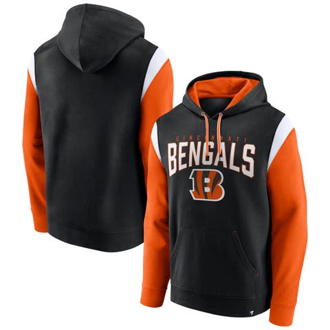 CINCINNATI BENGALS Helmet Logo NFL AFC Adult Throwbacks Black Pullover  Hoodie S