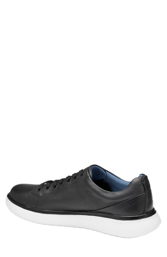 Shop Johnston & Murphy Oasis Lace-to-toe Sneaker In Black Full Grain