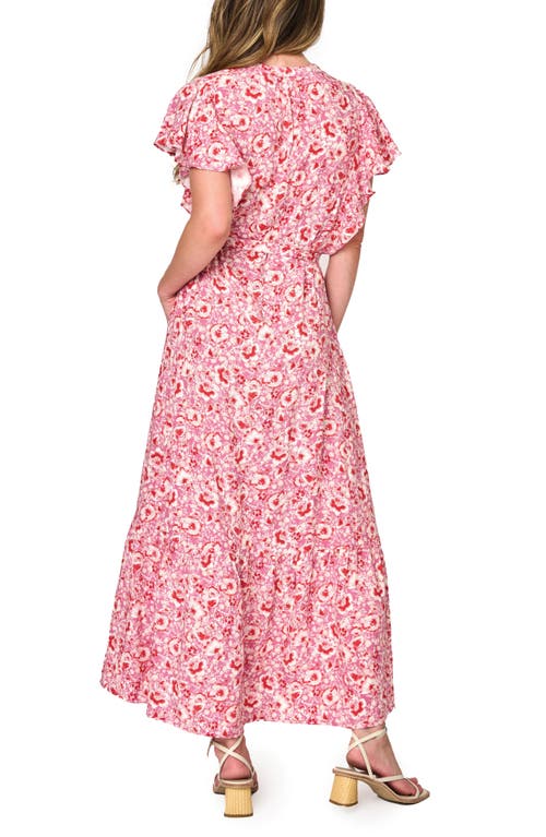 Shop Gibsonlook The Grace Floral Maxi Dress In Rose Bouquet Floral