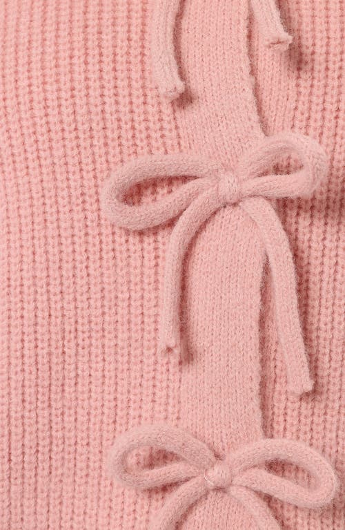 Petal And Pup Petal & Pup Wilde Bow Front Cardigan In Pink