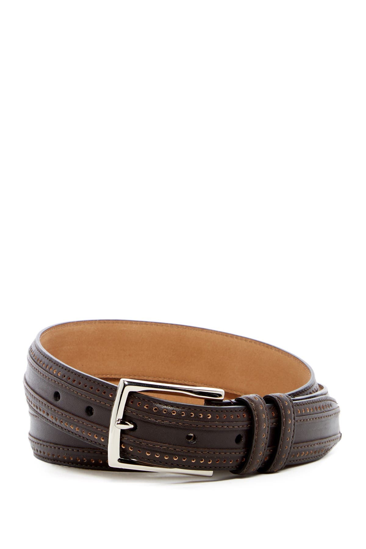 cole haan perforated belt