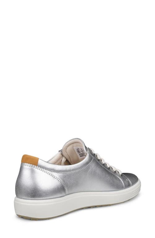 Shop Ecco Soft 7 Sneaker In Metallic Silver