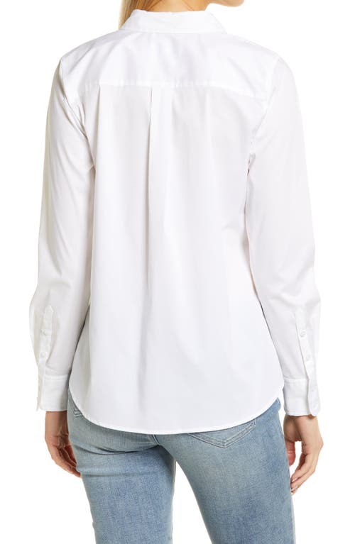 Shop Nordstrom Classic Poplin Shirt In White