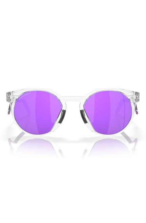 Oakley HSTN Metal 52mm Prizm Round Sunglasses in Violet at Nordstrom