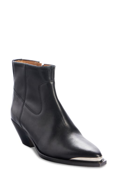 Isabel Marant Adnae Pointed Toe Bootie Black at Nordstrom,
