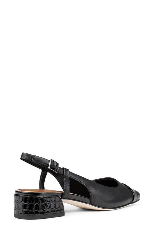 Shop Donald Pliner Davina Slingback Cap Toe Pump In Black