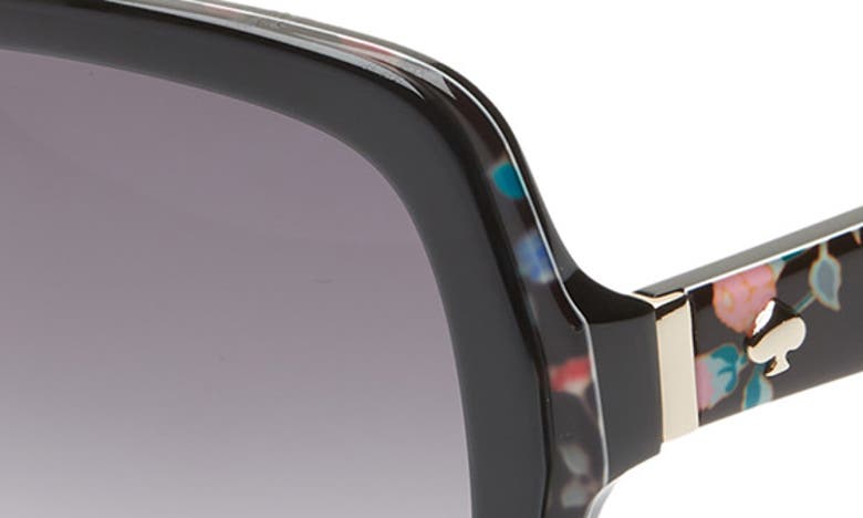 Shop Kate Spade Karalyns 56mm Gradient Butterfly Sunglasses In Black/ Gold Black