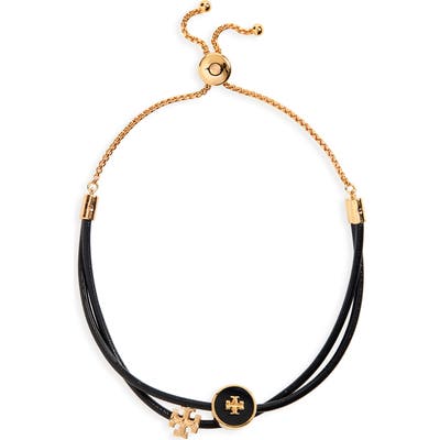 Tory Burch Enamel Logo Slider Bracelet