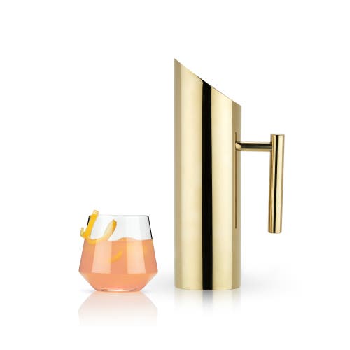 Viski Modern Pitcher In Gold